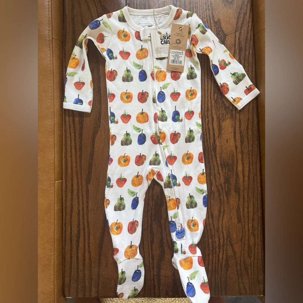 L'ovedbaby Colorful Fruit Print Kids Footie